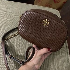 Tory Burch Quilted Leather crossbody purse.